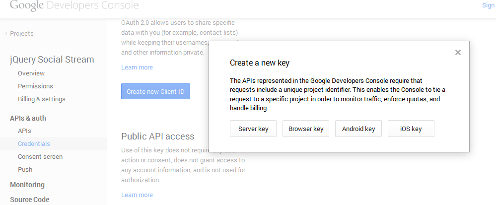Google API Key