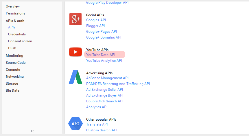 Youtube API Key