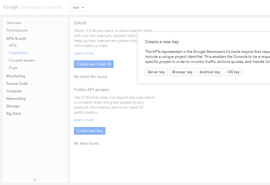 Google API Key